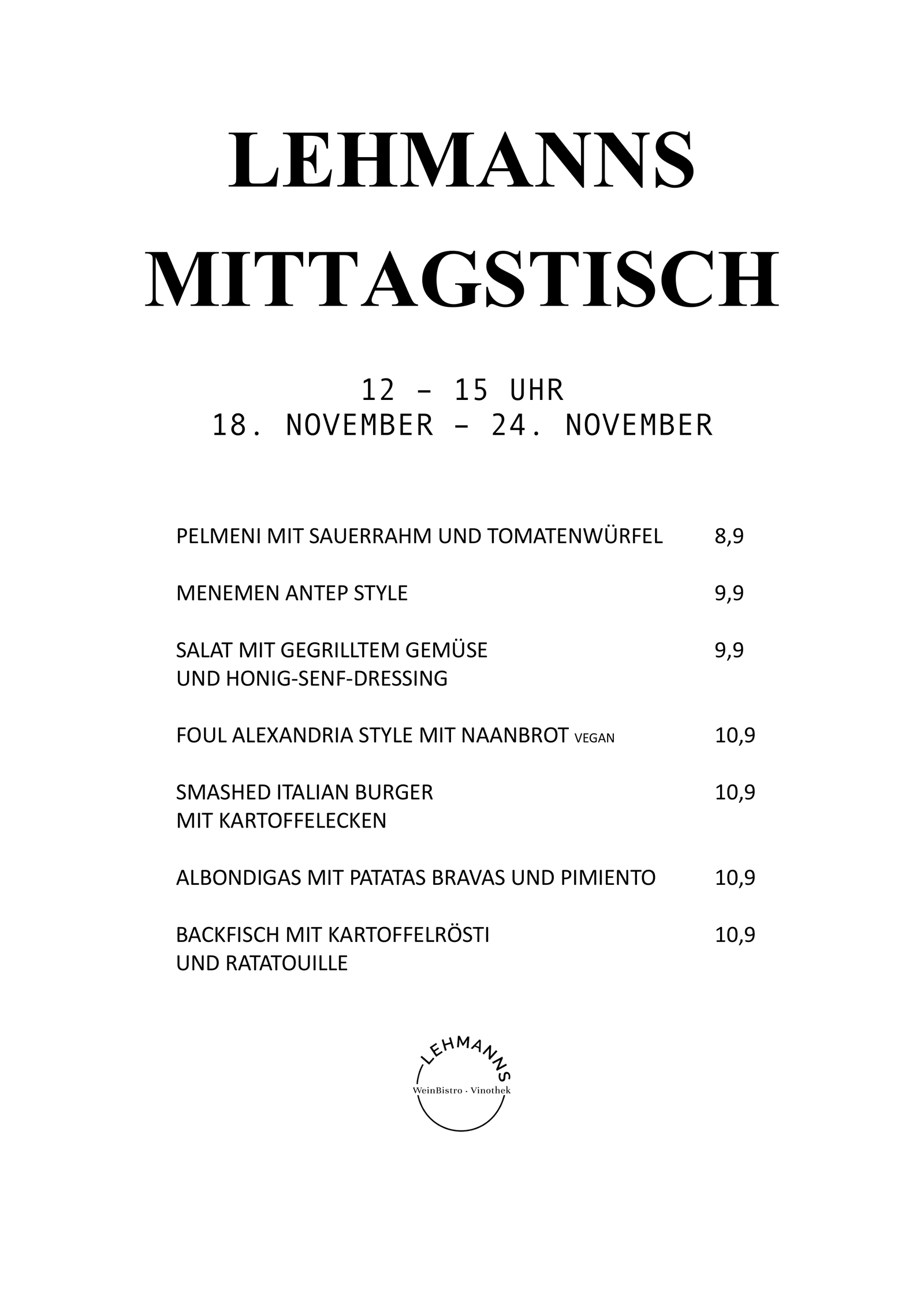 Mittagstisch Lehmanns