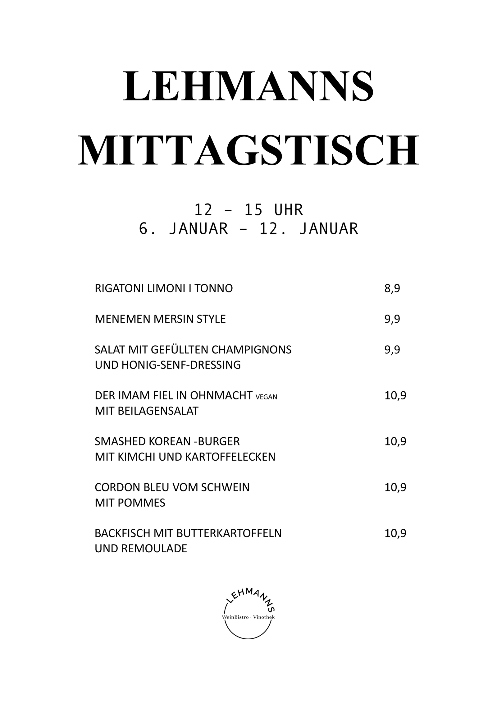 Mittagstisch Lehmanns