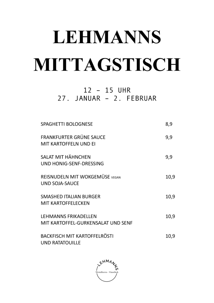 Mittagstisch Lehmanns