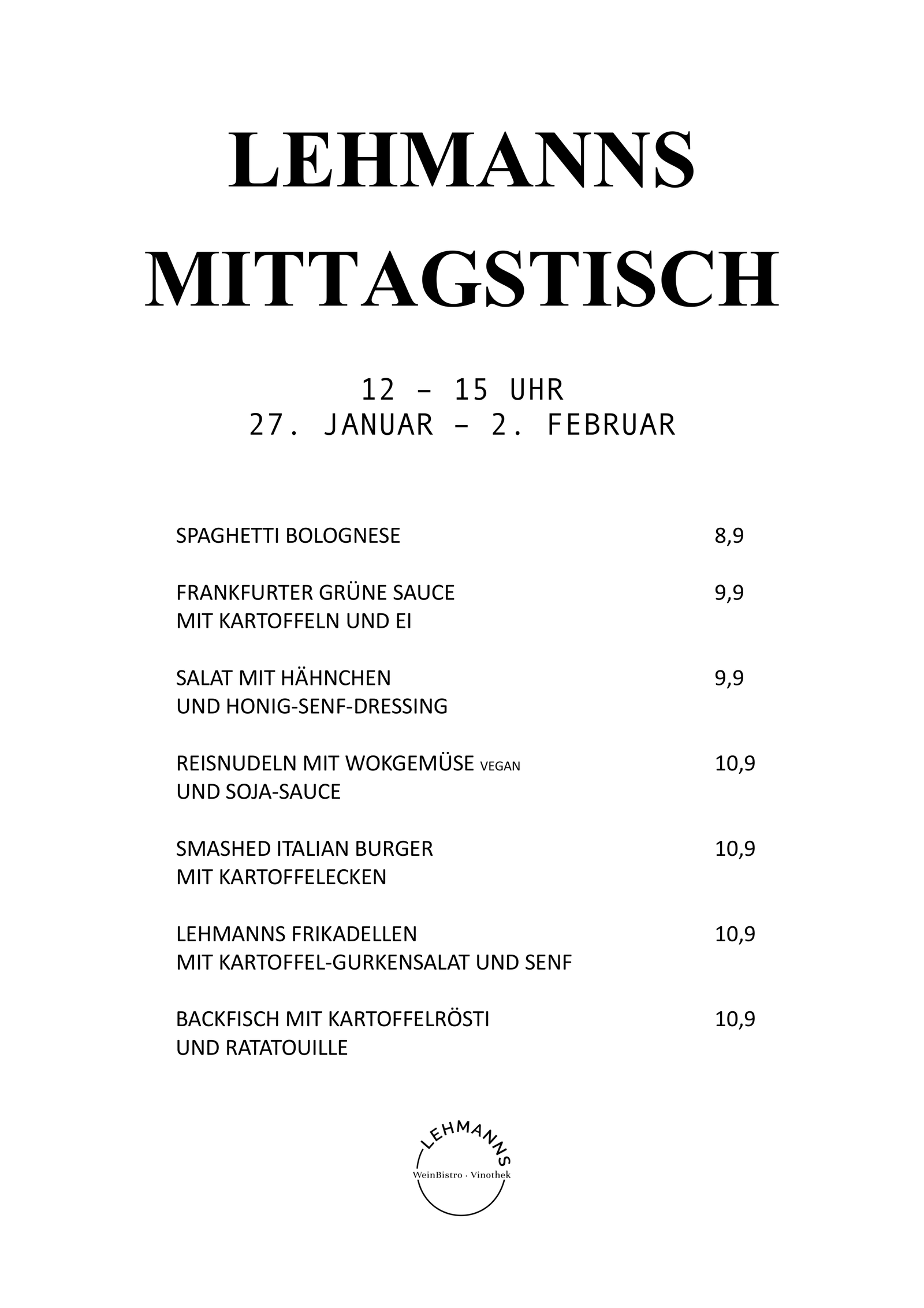 Mittagstisch Lehmanns