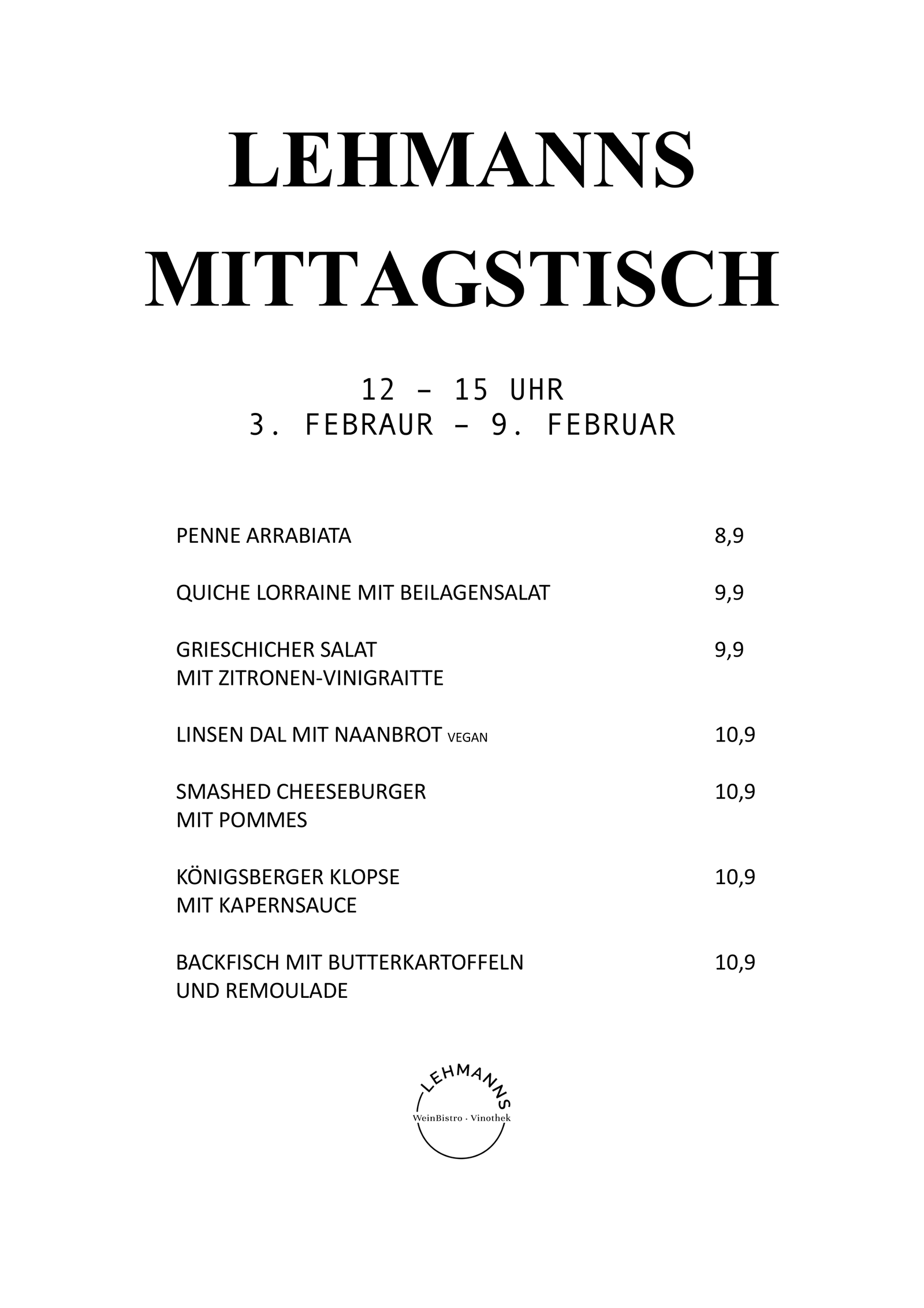 Mittagstisch Lehmanns