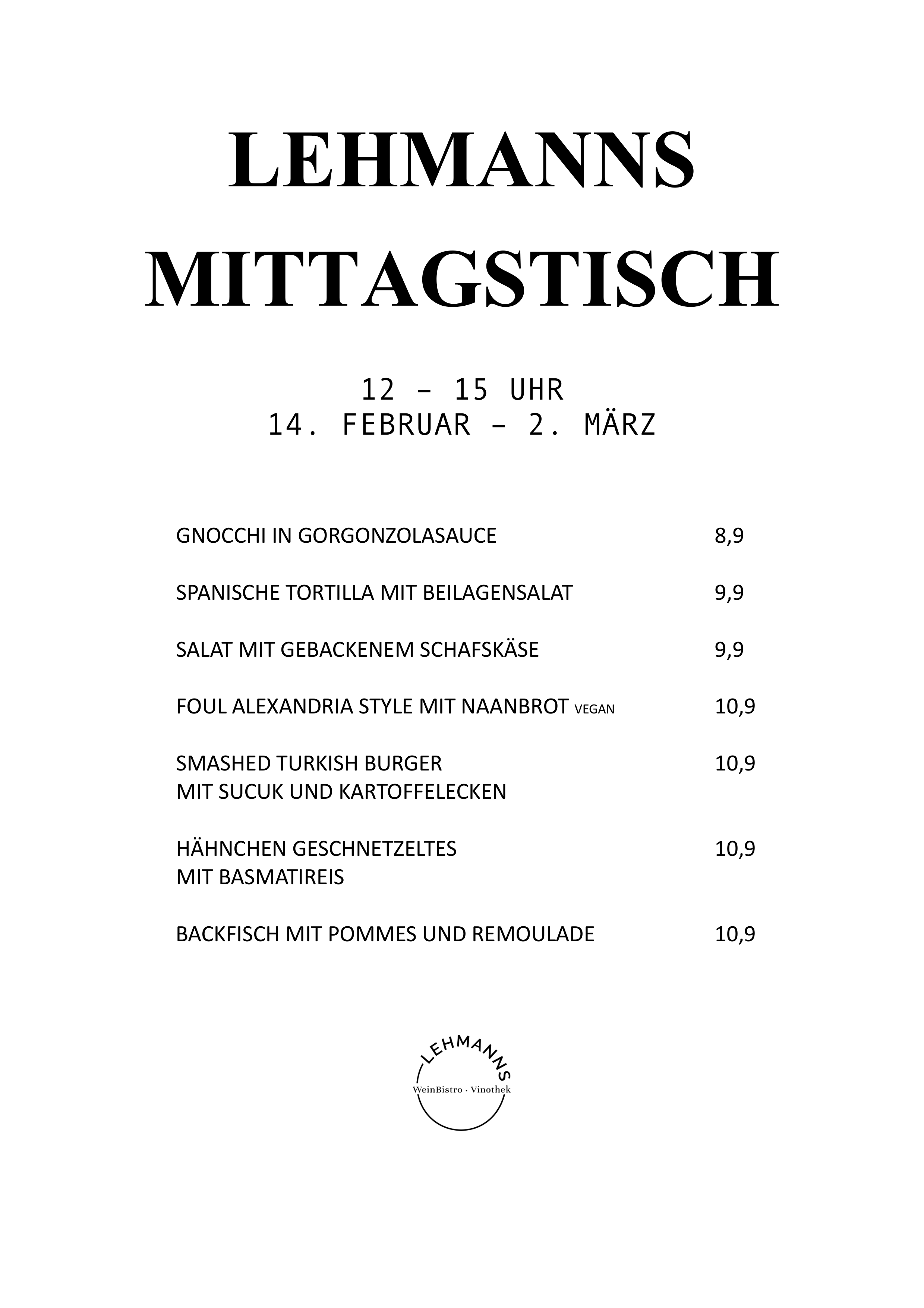 Mittagstisch Lehmanns