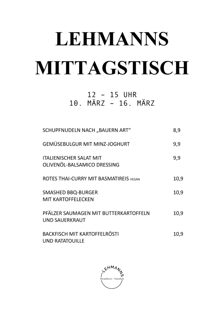 Mittagstisch Lehmanns