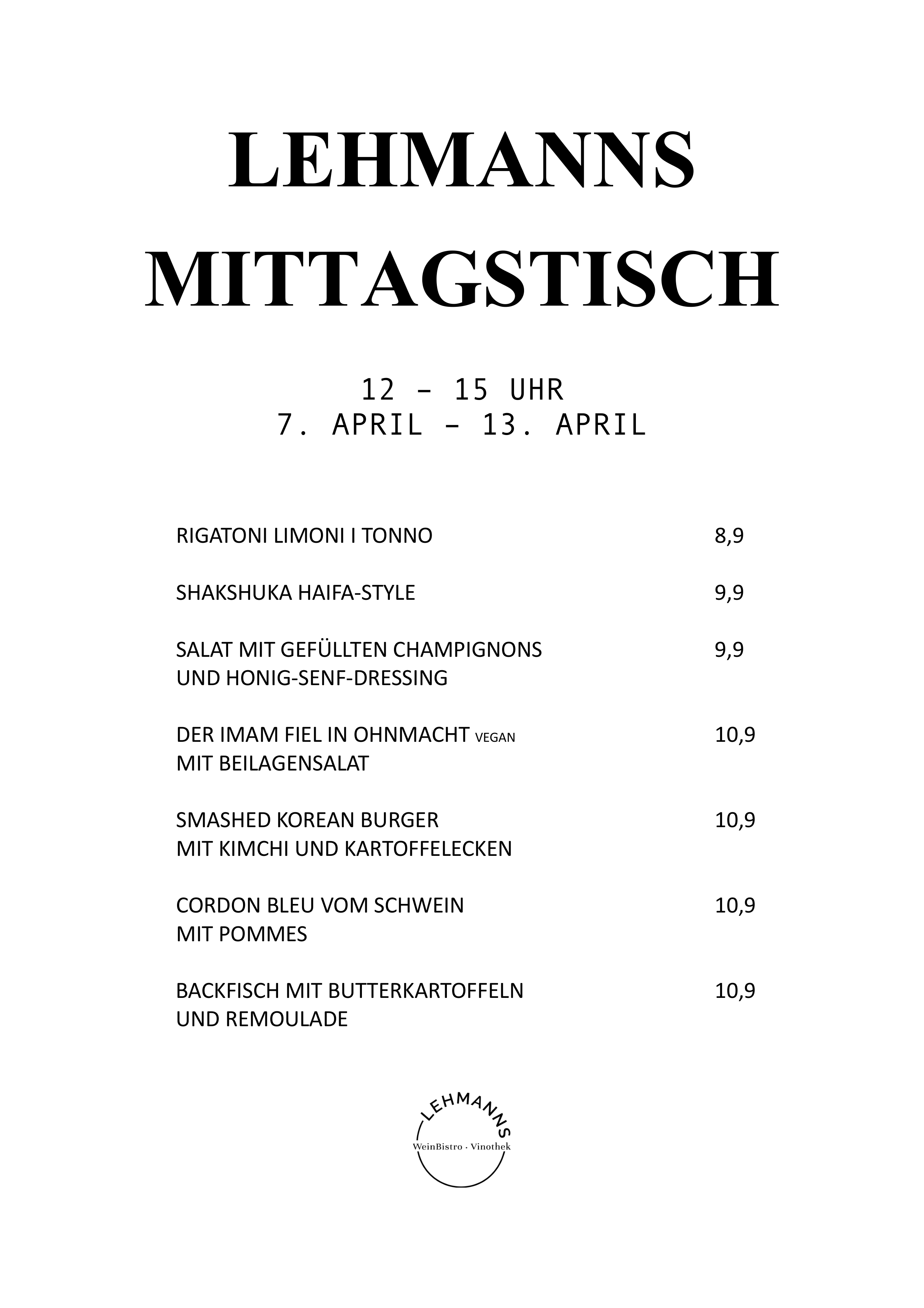 Mittagstisch Lehmanns