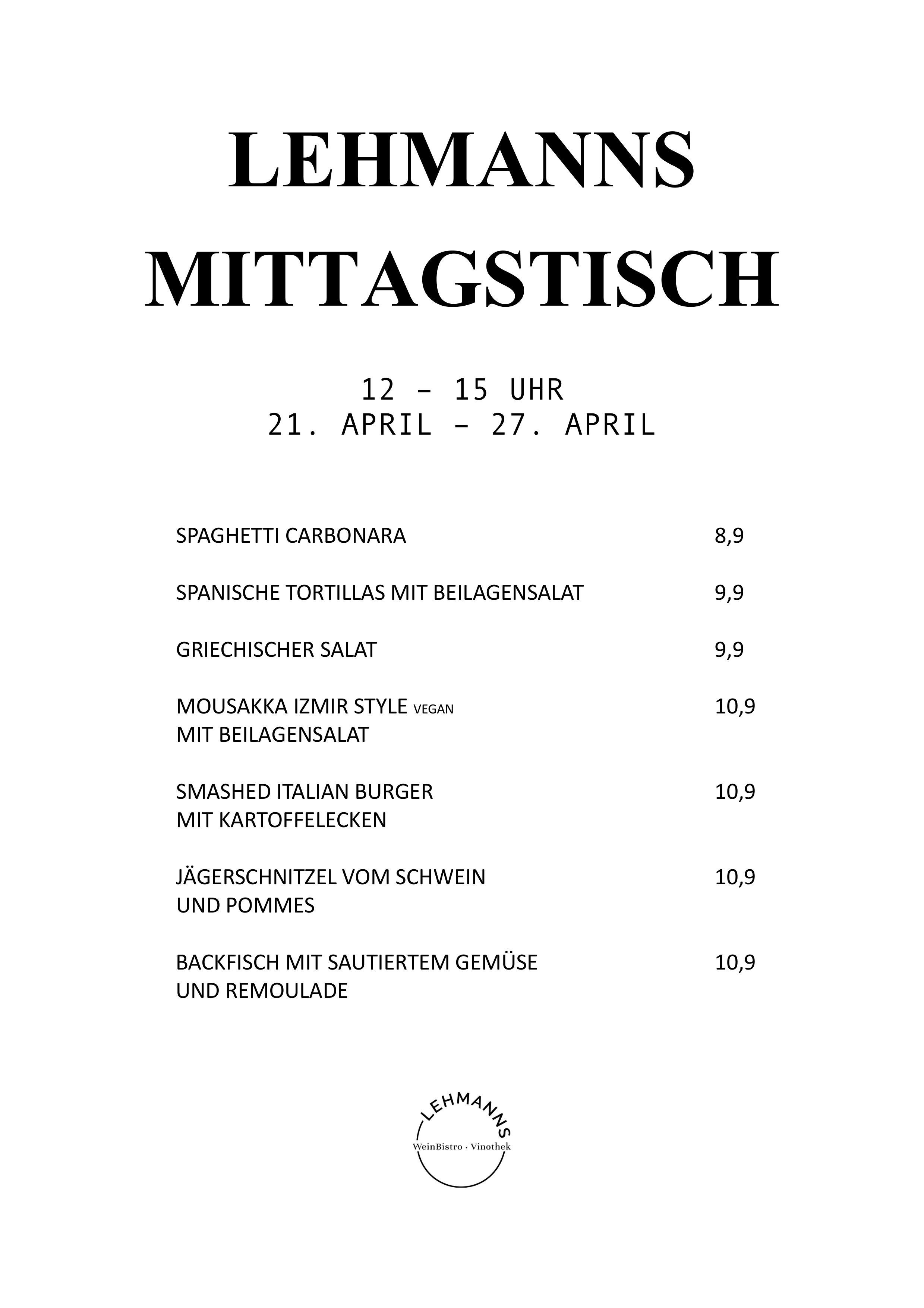 Mittagstisch Lehmanns