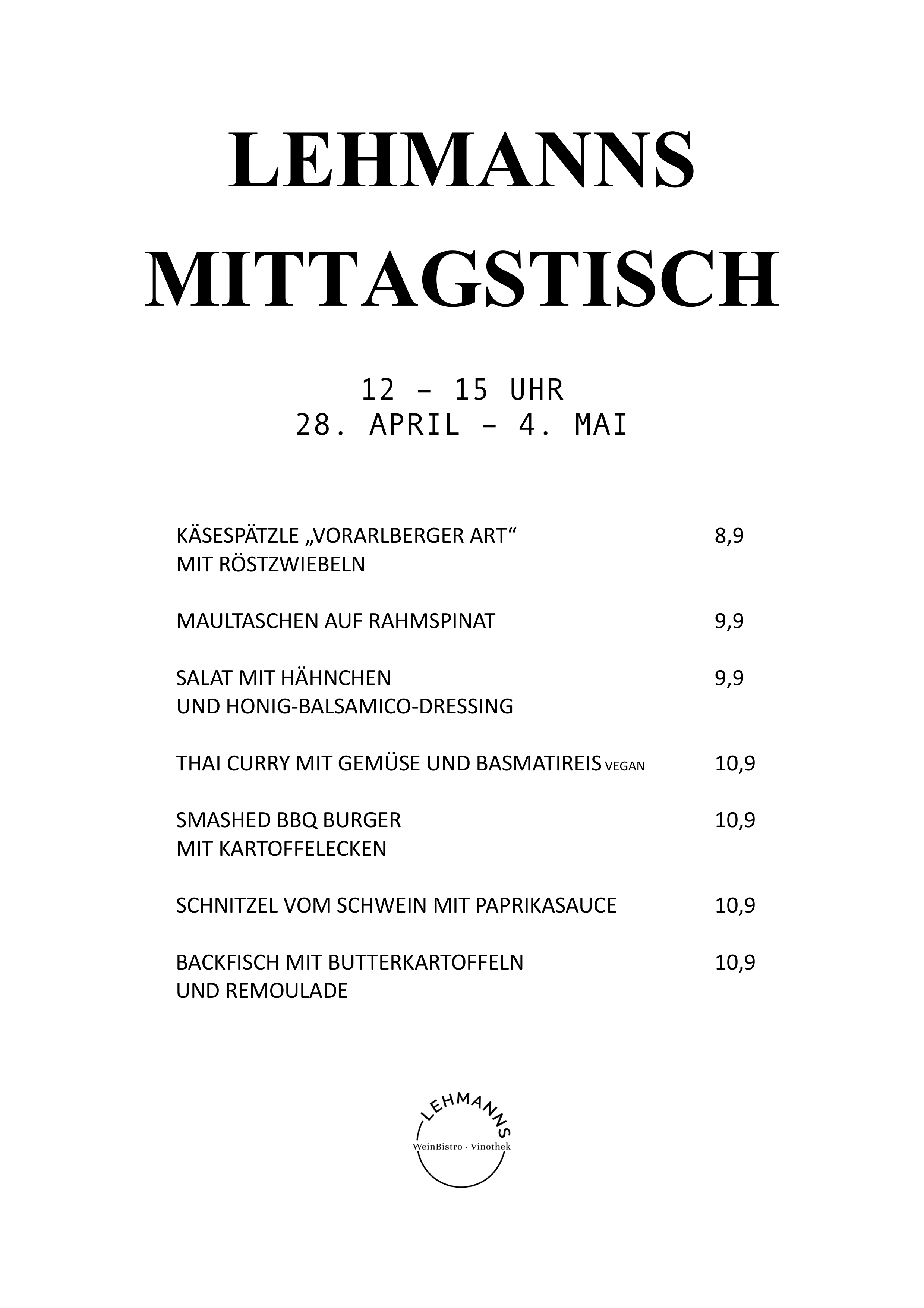 Mittagstisch Lehmanns