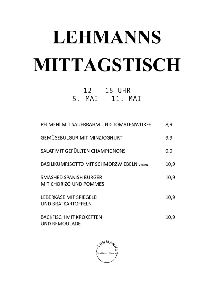 Mittagstisch Lehmanns