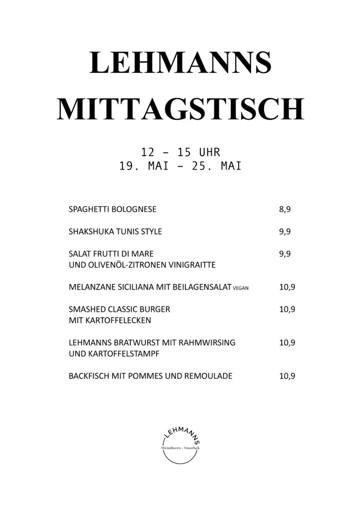 Mittagstisch Lehmanns