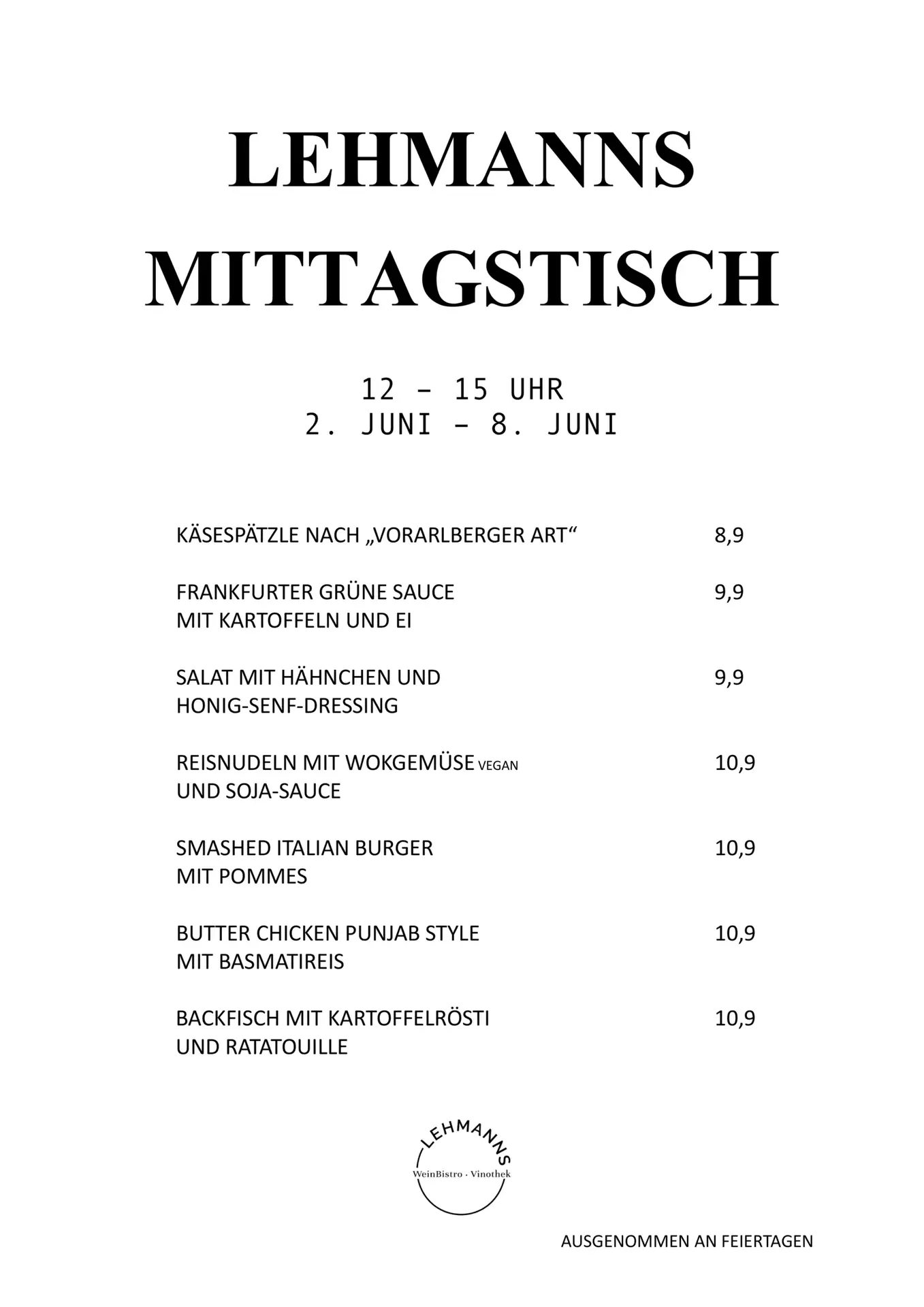 Mittagstisch Lehmanns