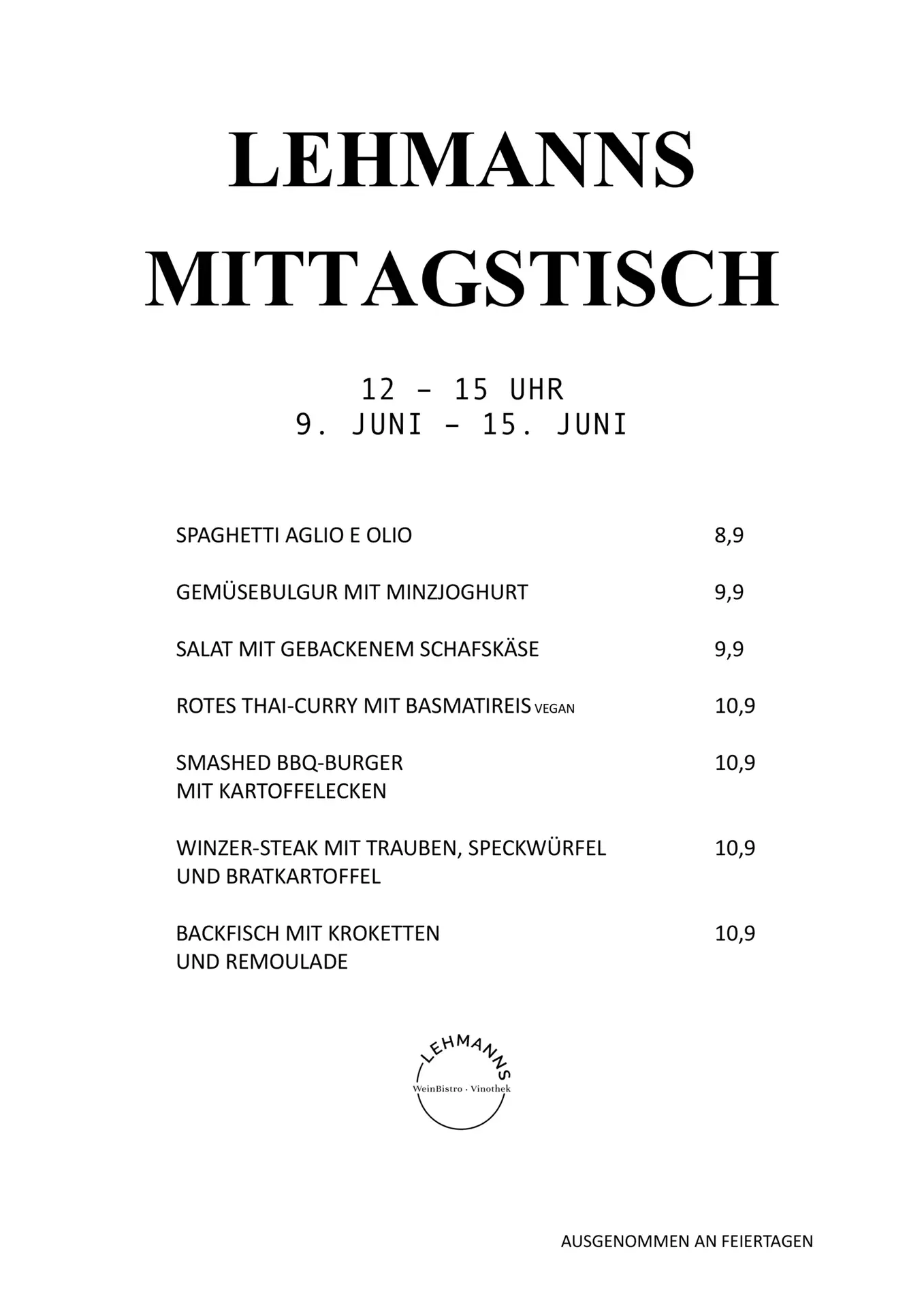 Mittagstisch Lehmanns