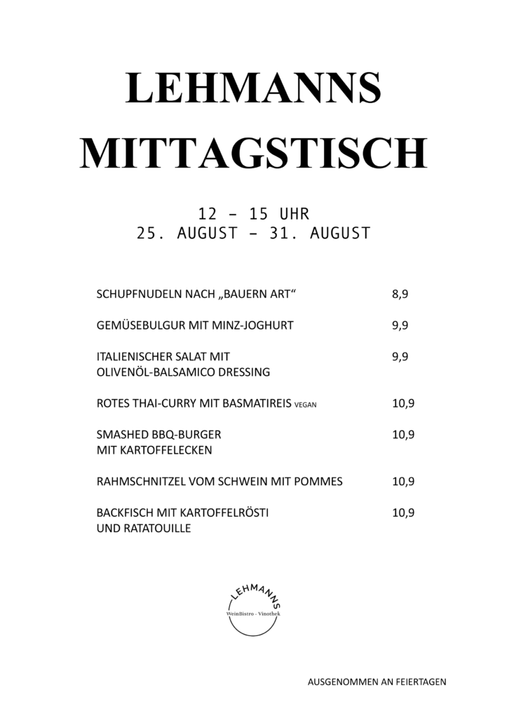 Mittagstisch Lehmanns