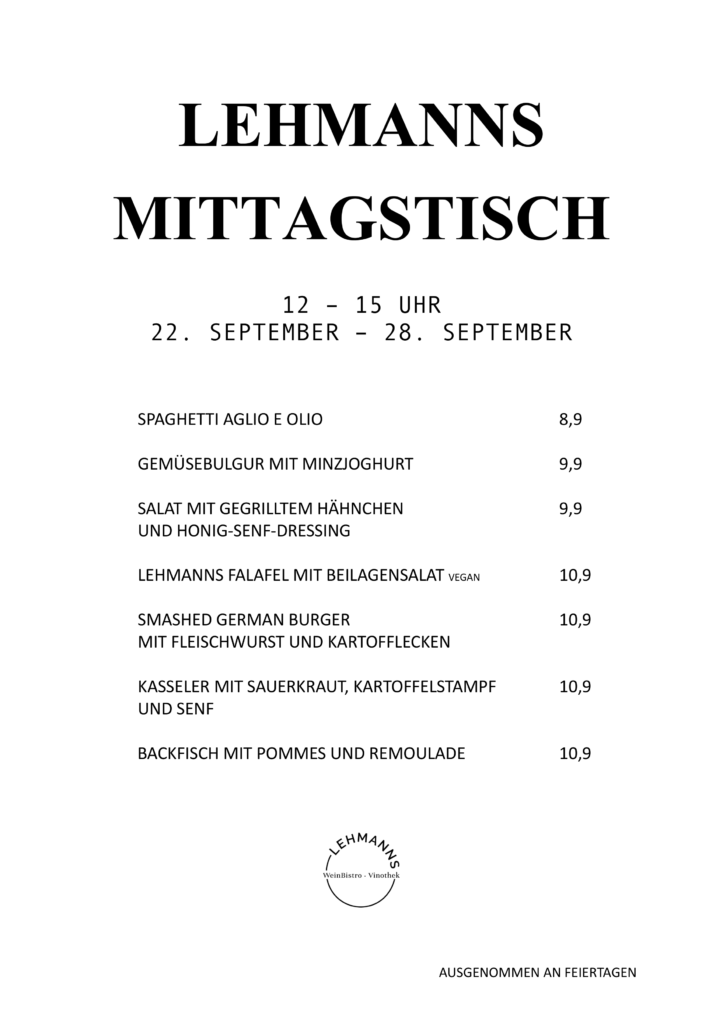 Mittagstisch Lehmanns