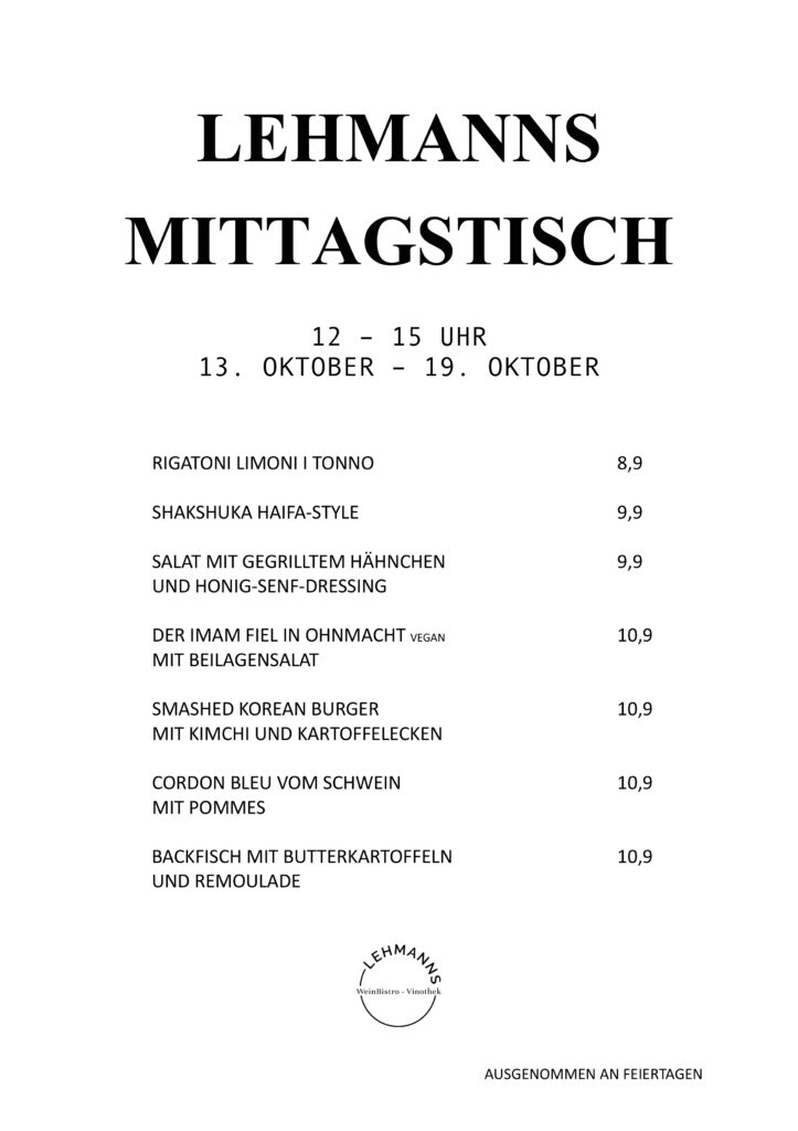 Lehmanns Mittagstisch