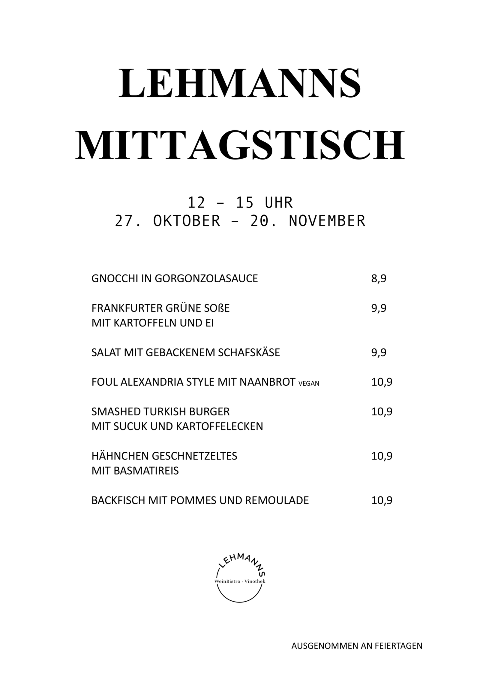 Lehmanns Mittagstisch