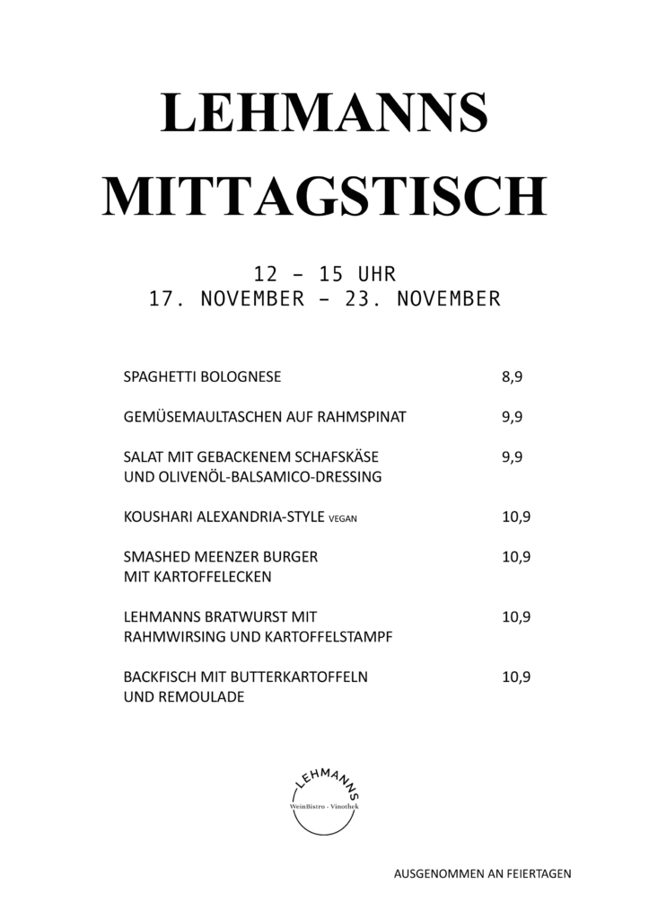 Lehmanns Mittagstisch