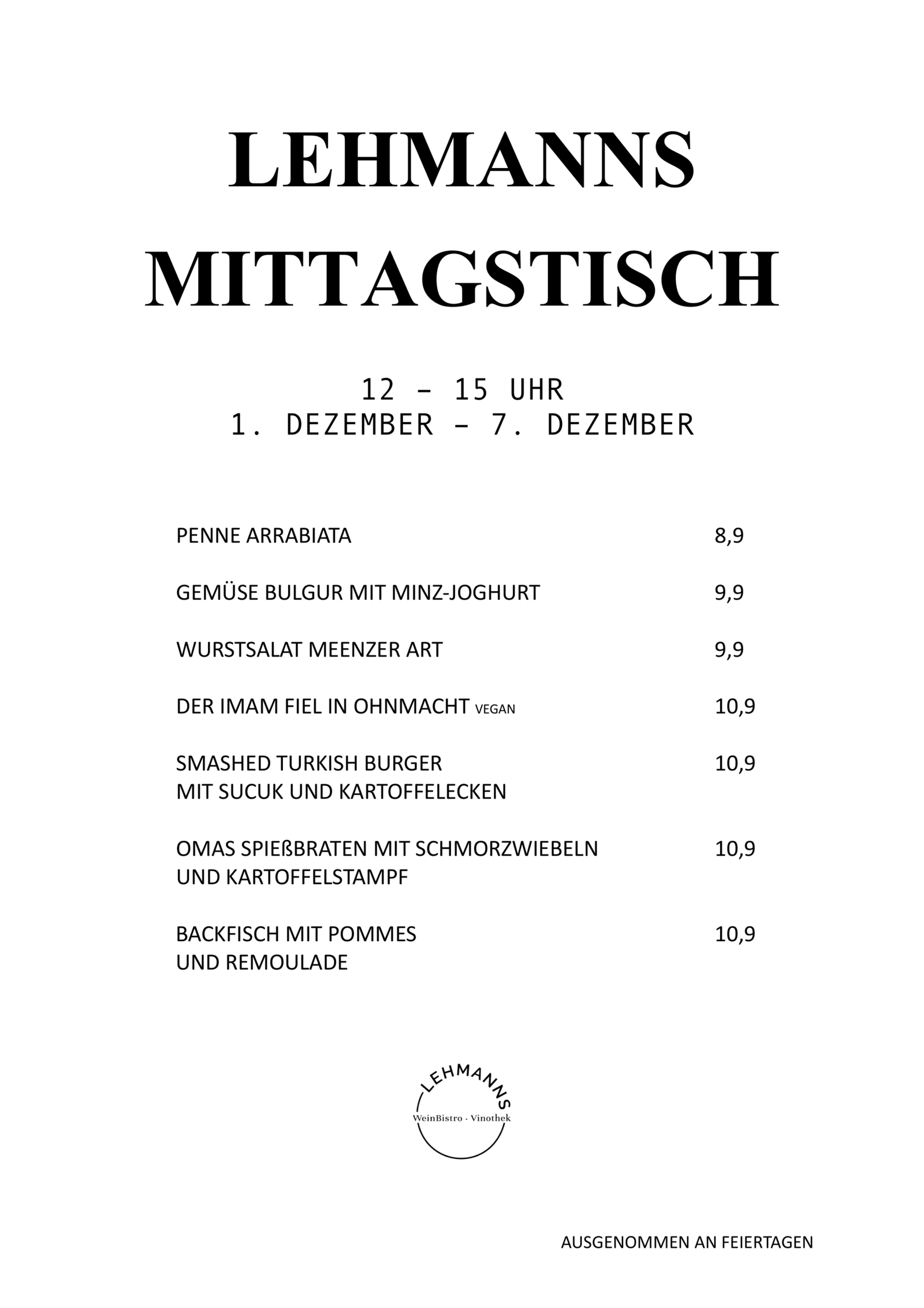 Lehmanns Mittagstisch