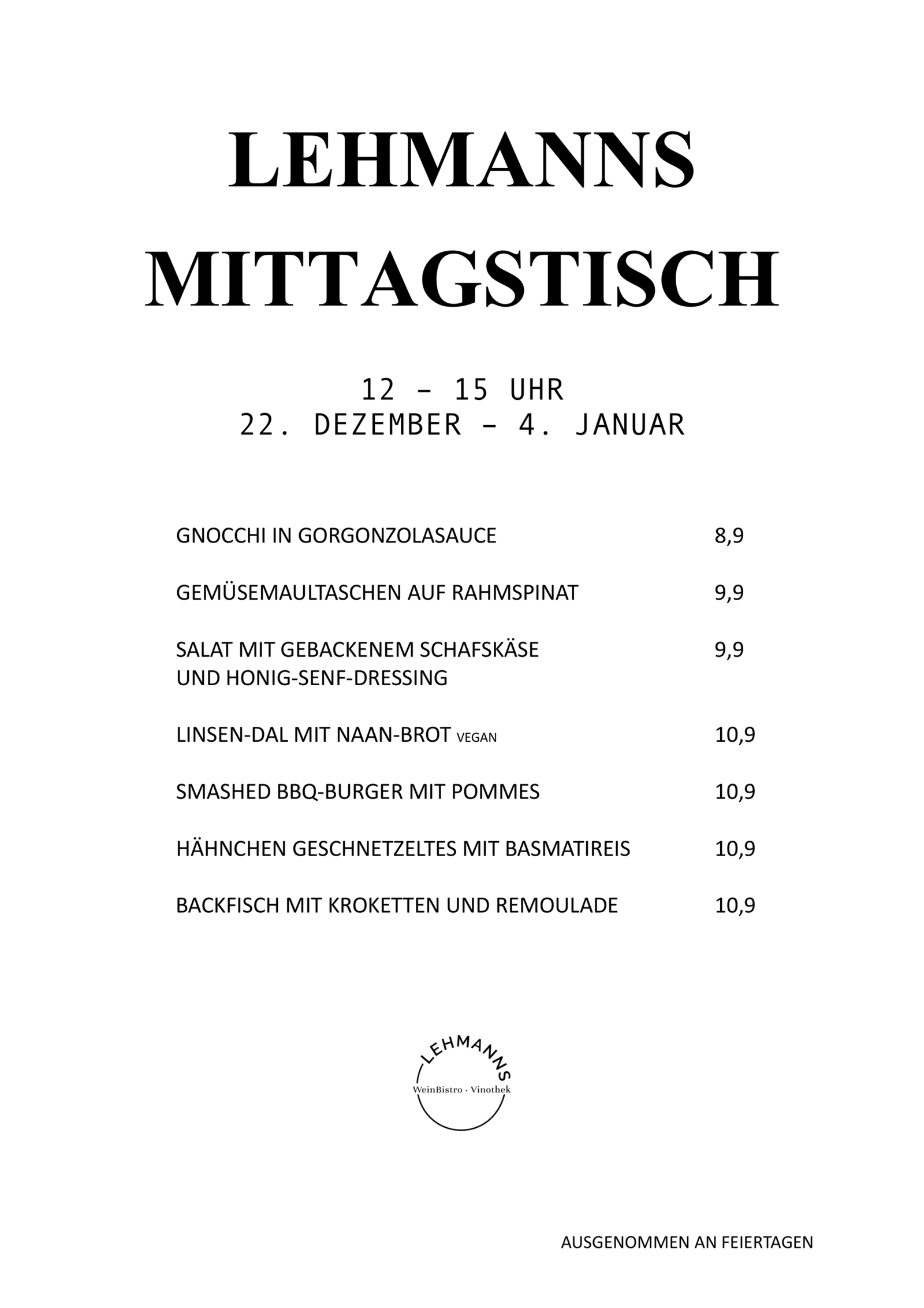 Lehmanns Mittagstisch