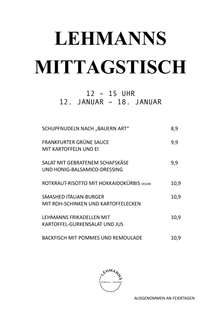 Lehmanns Mittagstisch