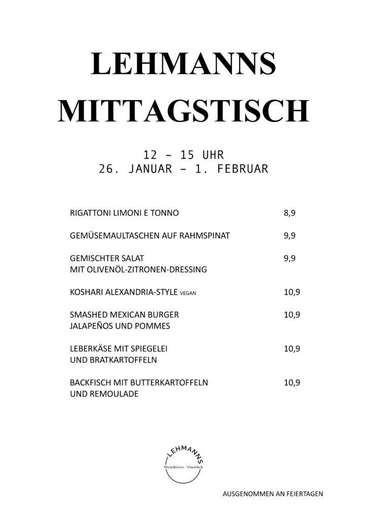Lehmanns Mittagstisch