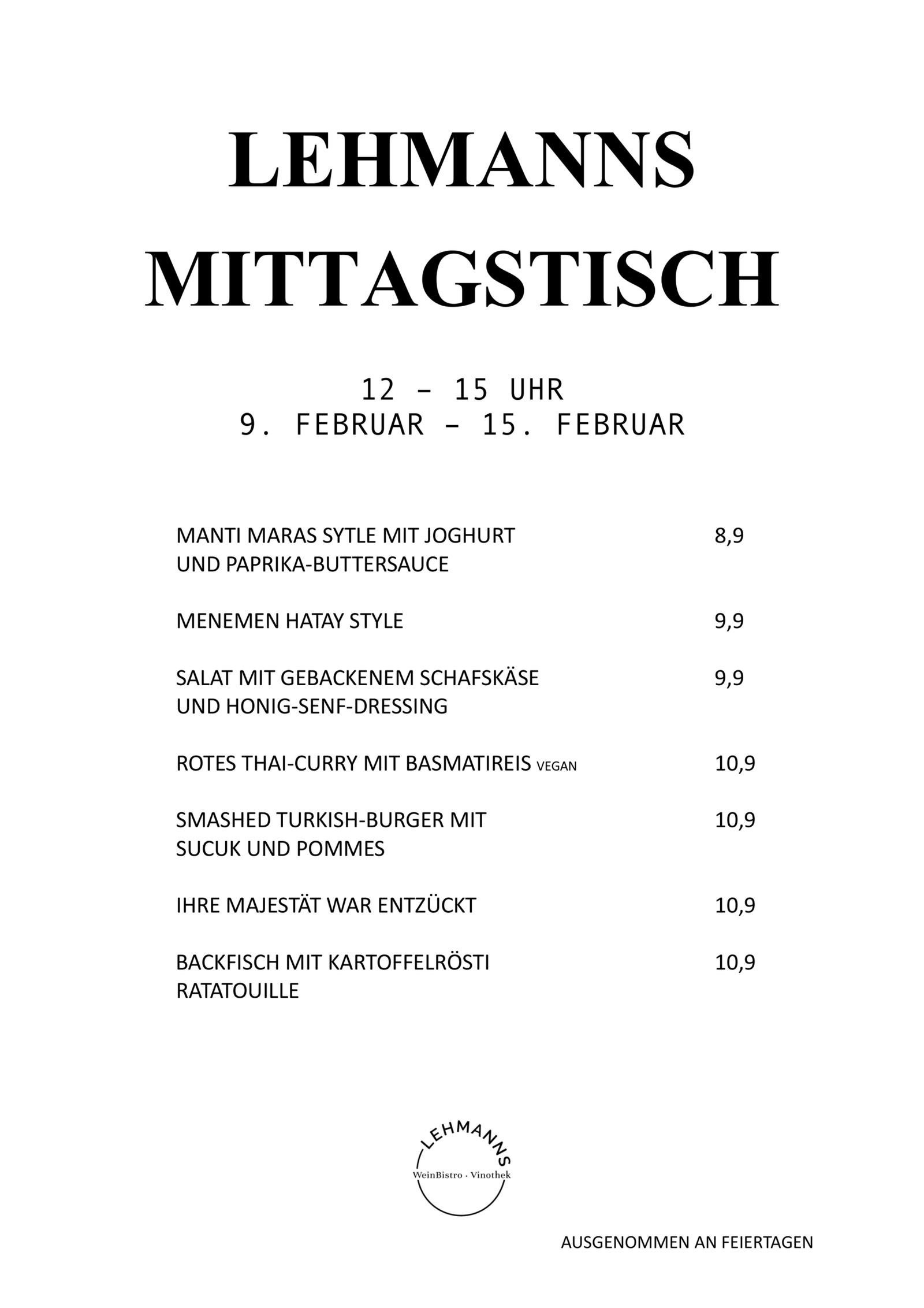 Lehmanns Mittagstisch