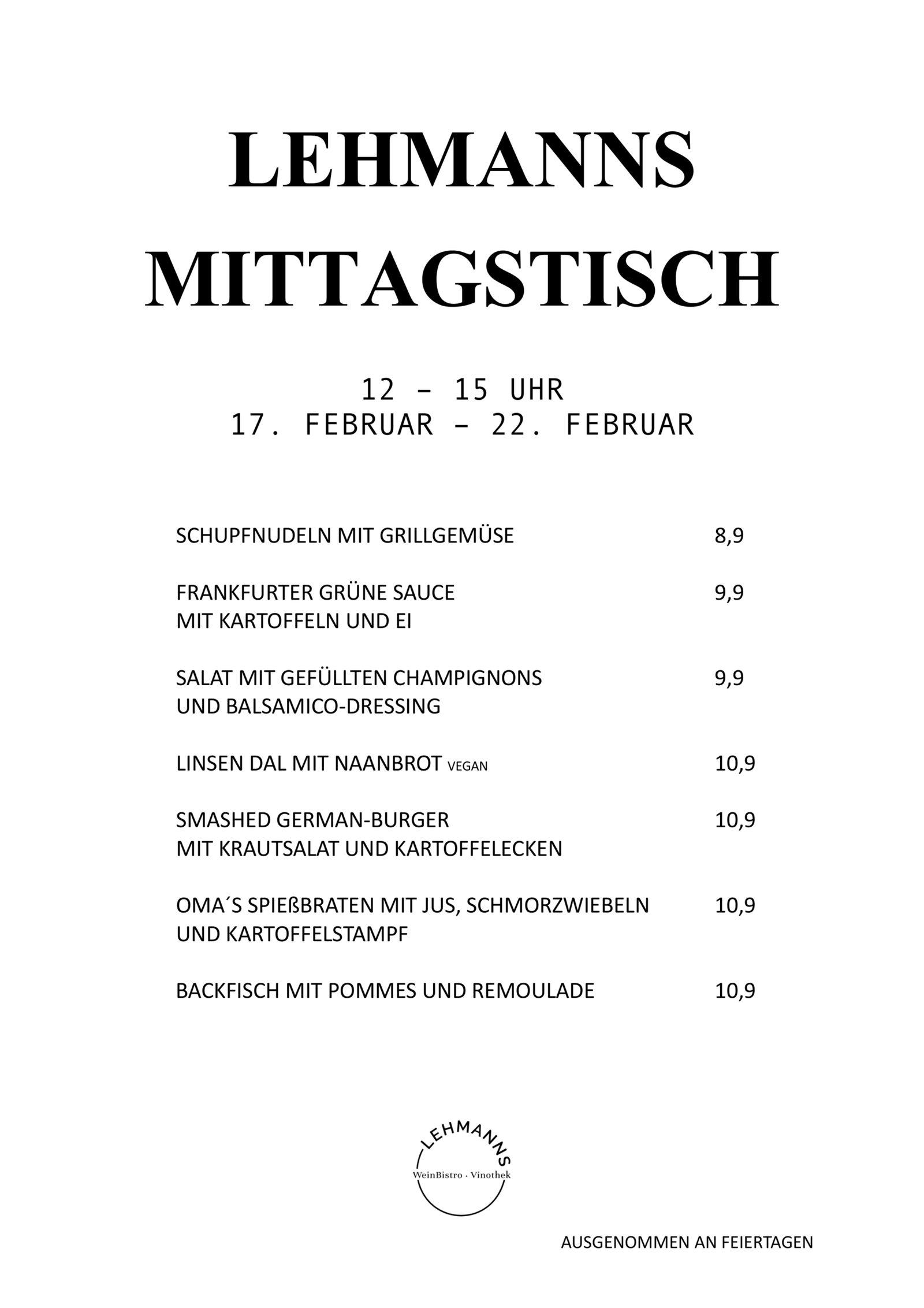 Lehmanns Mittagstisch