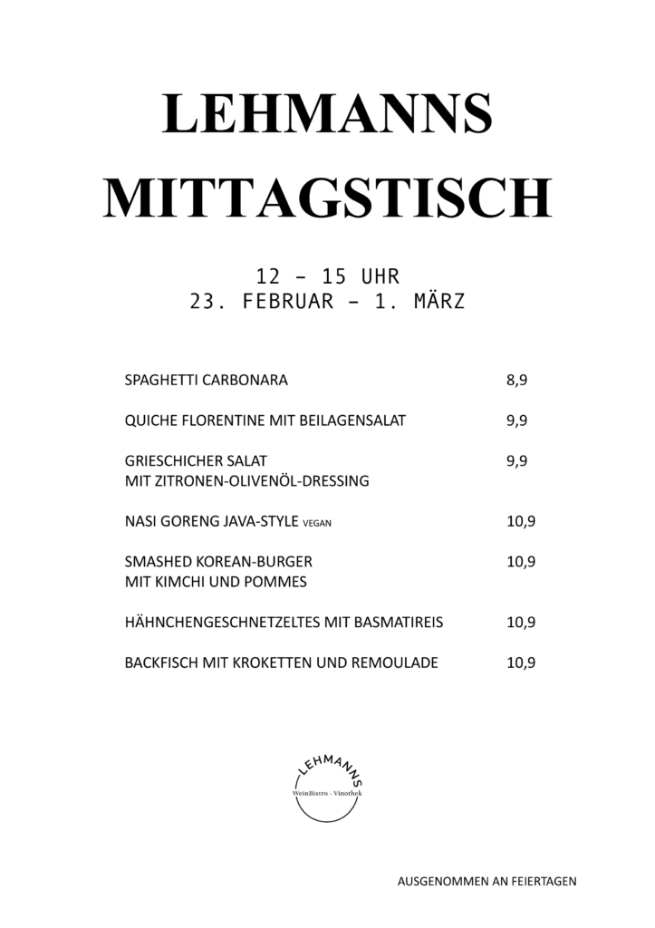 Lehmanns Mittagstisch