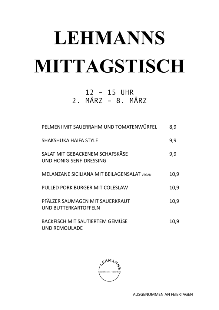 Lehmanns Mittagstisch