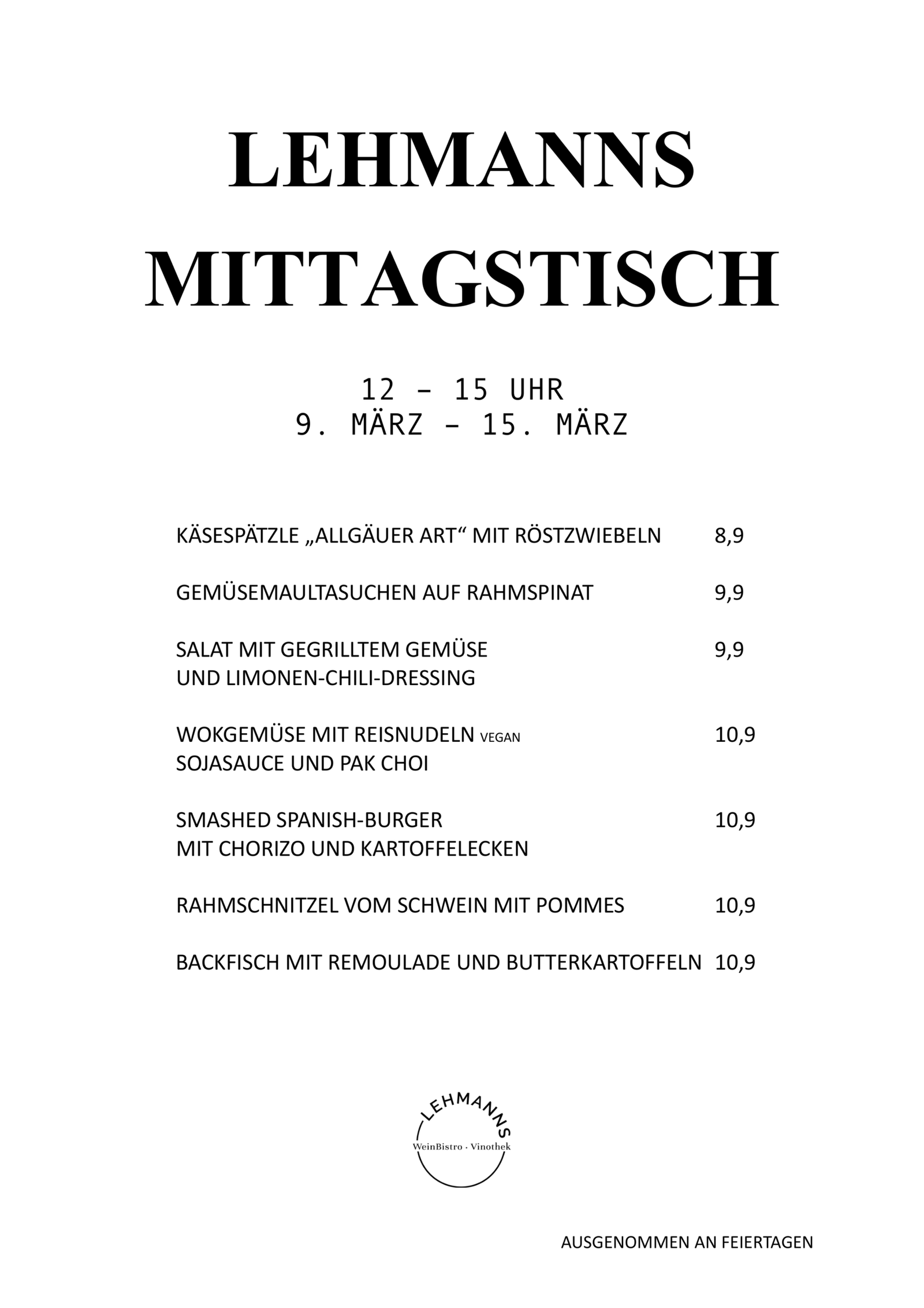 Lehmanns Mittagstisch