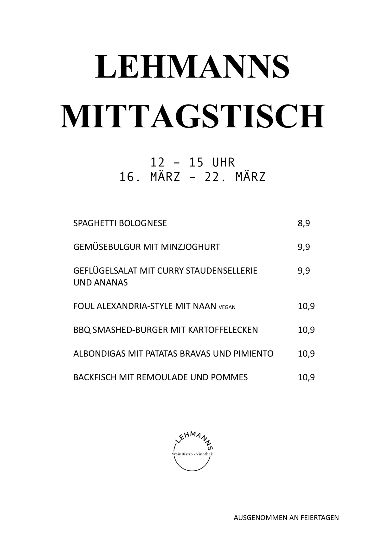 Lehmanns Mittagstisch