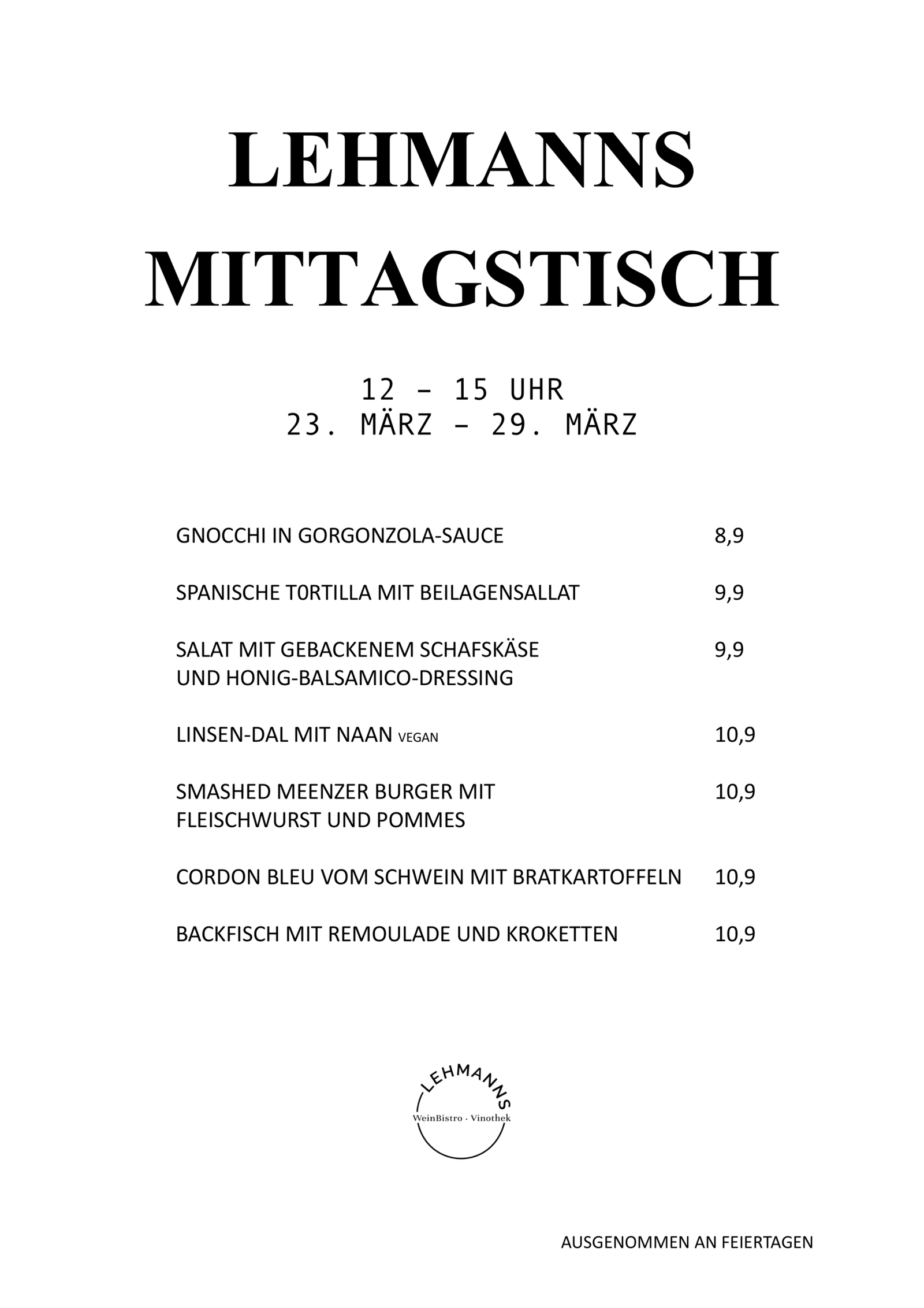 Lehmanns Mittagstisch