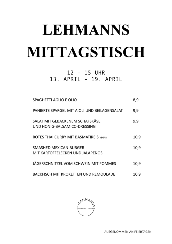 Lehmanns Mittagstisch