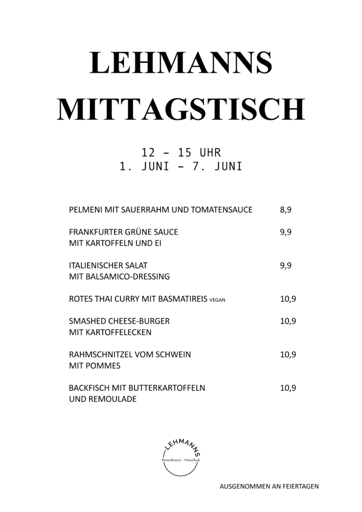 Lehmanns Mittagstisch
