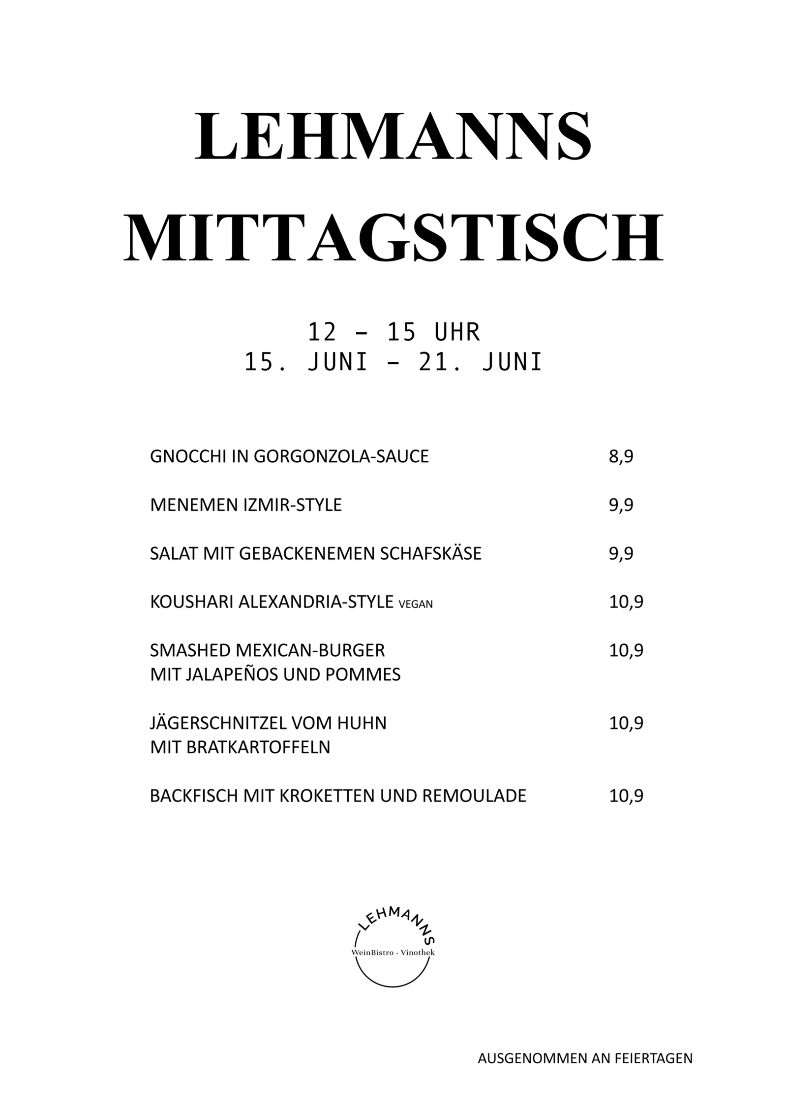 Lehmanns Mittagstisch