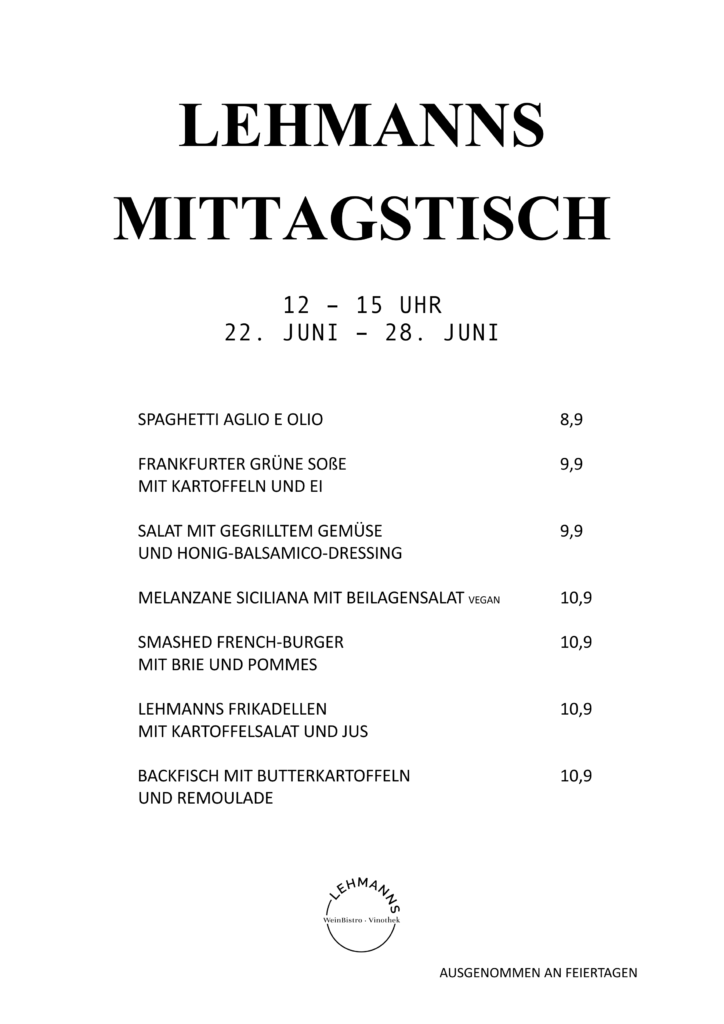 Lehmanns Mittagstisch