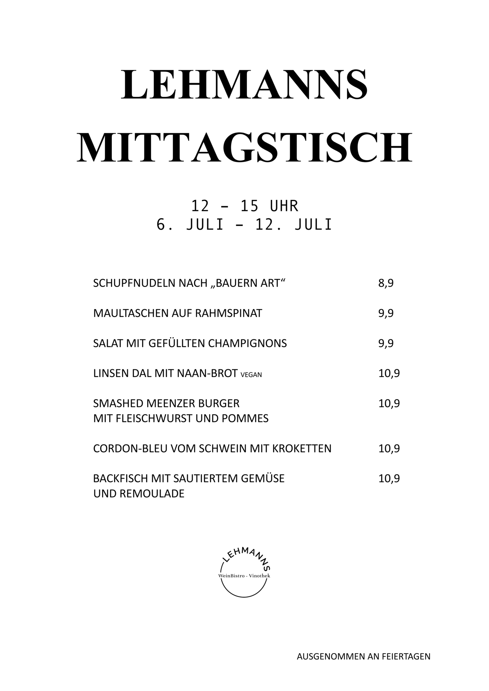 Lehmanns Mittagstisch