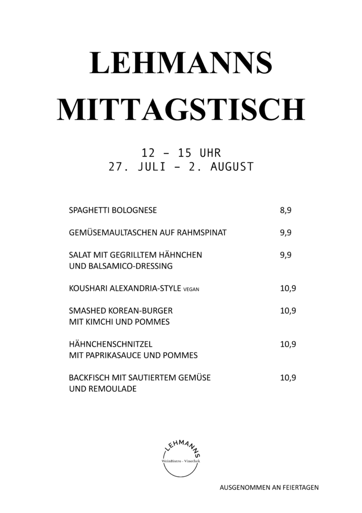 Lehmanns Mittagstisch